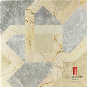 Venus Grey Marble-Ceramic Backed Medallion