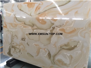Aritifical Onyx with Flower Patterns/Multicolor Artificial Onyx Slab/Artificial Stone Panels/Manmade Stone Slab/Engineered Stone Slabs/Artificial Onyx for Wall Covering& Flooring/Interior Decoration Aritifical Onyx with Flower Patterns/Multicolor Artificial Onyx Slab/Artificial Stone Panels/Manmade Stone Slab/Engineered Stone Slabs/Artificial Onyx for Wall Covering& Flooring/Interior Decoration