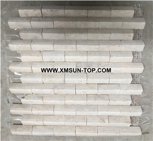 Beige Linear Strips Mosaic/ Decorative Mosaic/Stone Mosaic/Wall Mosaic/Floor Mosaic/Interior Decoration/Customized Mosaic Tile/Mosaic Tile for Bathroom&Kitchen&Hotel Decoration