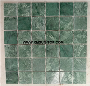 Different Kinds Of Green Stone Mosaic/Natural Stone Mosaic/Stone Mosaic Patterns/Wall Mosaic/Floor Mosaic/Interior Decoration/Customized Mosaic Tile/Mosaic Tile for Bathroom&Kitchen&Hotel Decoration