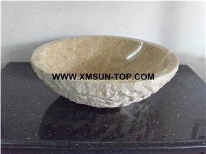 Emperador Light Marble Kitchen Sinks&Basins/Light Brown Marble Bathroom Sinks&Basin/Round Sinks&Basins/Natural Stone Basins&Sinks/Wash Basins/Interior Decorative