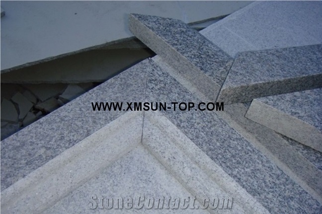 G602 Granite Skirtings/Chinese Sardinia Grey Granite Moldings/Cristallo Grigio Granite Border/Mayflower Snow Granite Window Frame/Plum Blossom White Granite Border Decos/Granite Trim