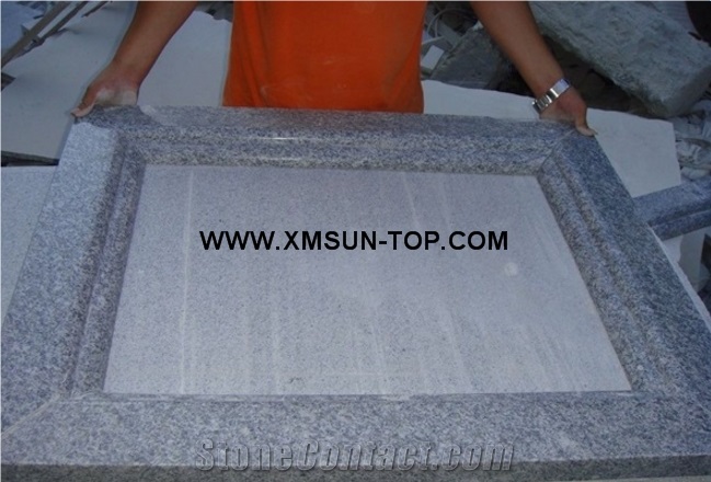 G602 Granite Skirtings/Chinese Sardinia Grey Granite Moldings/Cristallo Grigio Granite Border/Mayflower Snow Granite Window Frame/Plum Blossom White Granite Border Decos/Granite Trim