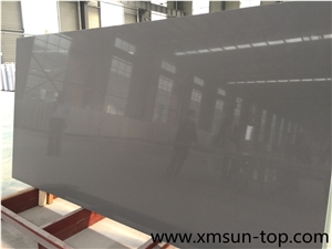 Pure Grey Quartz Stone Slabs/Grey Artificial Quartz Slabs/Single Color Engineered Stone/Grey Manmade Stone Slabs/Quartz Stone for Flooring&Walling/Quartz Stone Panels