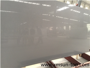 Pure Grey Quartz Stone Slabs/Grey Artificial Quartz Slabs/Single Color Engineered Stone/Grey Manmade Stone Slabs/Quartz Stone for Flooring&Walling/Quartz Stone Panels