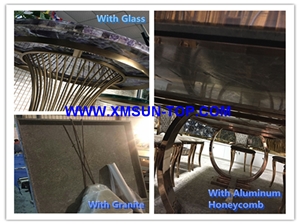 Purple Agate Semi-Precious Stone Round Table Tops/Lilac Semi Precious Table Tops/Agate Work Top/Round Table Tops/Semiprecious Stone Inlayed Tabletops/Table Top for Hotels& Villa&Restaurant