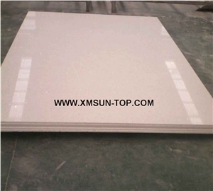 White Quartz Stone Slabs/Crystal White Artificial Quartz/White Sparkle Quartz Stone/ White Engineered Stone/White Quartz with Mirror Pieces/White Manmade Stone