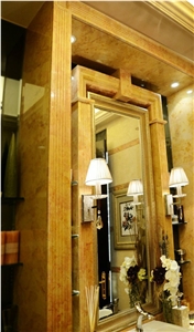 Marble Black Golden/Golden Rose Marble/Rema Marfil/Onyx Yellow/Flooring Waterject Medallion, Pattern Waterjet Inlay Medallions