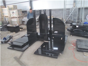 Russia Black Granite Monuments, Black Tombstone,Shanxi Black Granite Monument & Tombstone, Custom Monuments, Headstones