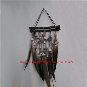 Wall Hanging Decorations /Haning Craft /Stone, Feather and Wood Hanging Fengshui Art Decoration /Wall Hanging and Decor Feather Tribal Home Decor Flair Wall Hanging Decorations /Haning Craft /Stone, Feather and Wood Hanging Fengshui Art Decoration /Wall Hanging and Decor Feather Tribal Home Decor Flair