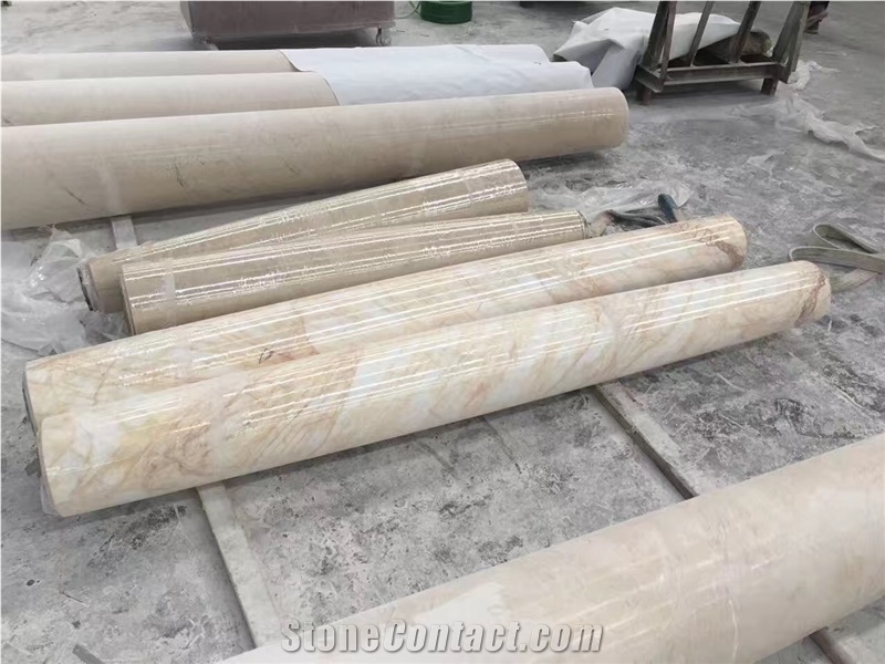 Beige Marble Column, Architectural Columns