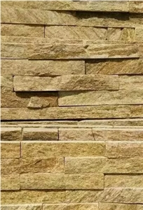 Beige/Yellow Culture Stone,Wall Panels,Wall Cladding,Ledge Stone,Corner Stone,Quartzite Culture Stone,Feature Wall,Split Face Culture Stone