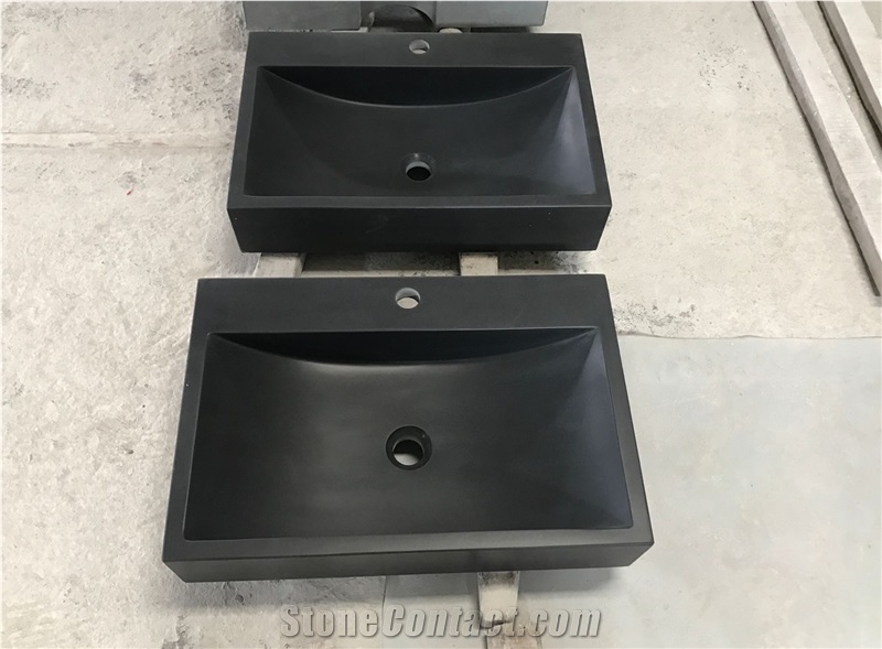 Black Basins/Sinks/Vessel Sinks/Square Sinks/Square Basins/Wash Basins/China Black Stone Sinks/Bathroom Sinks/Bathroom Basins/Kitchen Sinks/Kitchen Vessel Sinks
