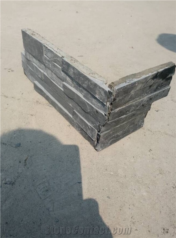 Black Slate Culture Stone,Wall Cladding,Stone Wall Decor,Feature Wall,Split Face Culture Stone