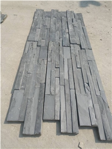 Black Slate Culture Stone,Wall Cladding,Stone Wall Decor,Feature Wall,Split Face Culture Stone