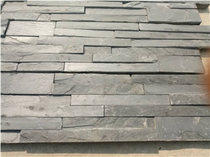 Black Slate Culture Stone,Wall Cladding,Stone Wall Decor,Feature Wall,Split Face Culture Stone