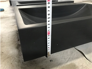 China Black Basalt Inner Mongolia Black Basalt Wash Basin, Sink