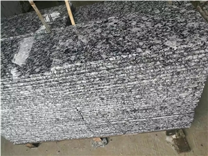 G377 Breaking Waves,Spary White,Mengyin Seawave Flower,Spindrift,Spray White Wave Granite,Spray Seawave White Polished Stair Case Steps