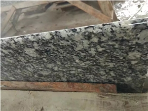 G377 Breaking Waves,Spary White,Mengyin Seawave Flower,Spindrift,Spray White Wave Granite,Spray Seawave White Polished Stair Case Steps
