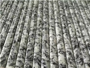 G377 Breaking Waves,Spary White,Mengyin Seawave Flower,Spindrift,Spray White Wave Granite,Spray Seawave White Polished Stair Case Steps