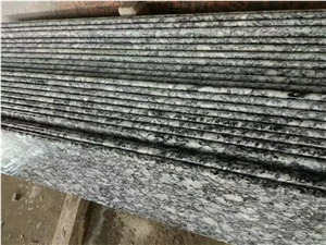 G377 Breaking Waves,Spary White,Mengyin Seawave Flower,Spindrift,Spray White Wave Granite,Spray Seawave White Polished Stair Case Steps
