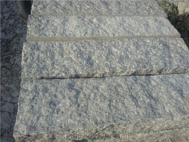 G602 Granite, Alternative Of G603,China Grey Sardo,Mayflower Snow,Padang Champagne,Plum Blossom White,Chinese Sardini Grey,Cristallo Grigio,New Bianco Sardo Picked/Pineappled Curbs Kerbstones