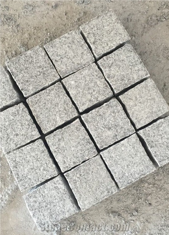 G603 New, Barry White,New Bianco Sardo,China Sardo,Counter White,Gamma Grey,Grigio Grey Granite Cube Stone,Cobble Stone,Paving Sets,Floor Covering,Walkway Pavers,Driveway Paving Stone