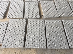 G655 China Light Grey Sesame Grey Granite Hazel White Sandblasted Tactile Pedestrian Pavers Blind Road Pavers