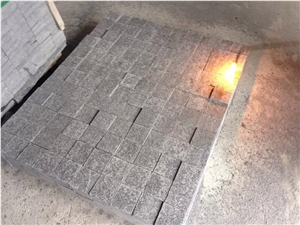 G684 Fuding Black,Padang Black,Absolute Black,Basalt Black Beauty,Black Pearl,Black Rain,China Black Basalt Flamed Cube Stone, Paving Sets, Pavers