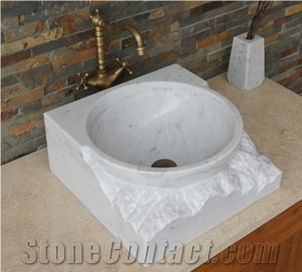Guangxi White Sinks,Marble Basins,Bathroom Sinks,Wash Basins,Round Sinks,Vessel Sinks,Kitchen Sinks