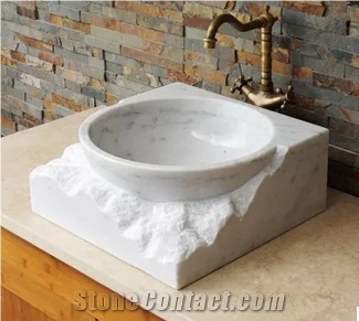 Guangxi White Sinks,Marble Basins,Bathroom Sinks,Wash Basins,Round Sinks,Vessel Sinks,Kitchen Sinks