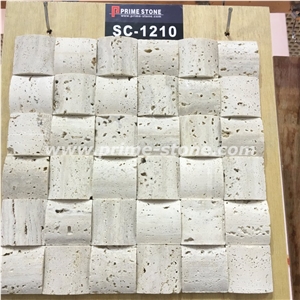 Mosaic Tile, Beigetravertine Mosaci, Sc-1210 Style