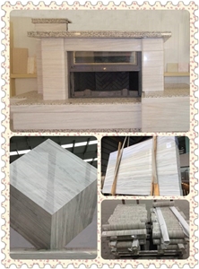 Natural Bright Moon Wood Grain Geek Greece Wood Grain Marble Slab Tile