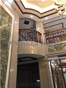 Natural Cream Beige Marble New Royal Botticino Slabs Tiles, Turkey Beige Marble