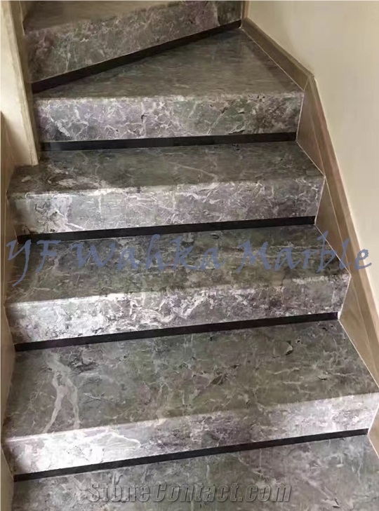 Natural Gery Marble Gray Lido Taffry Marble Tile Slab for Interior Decaration