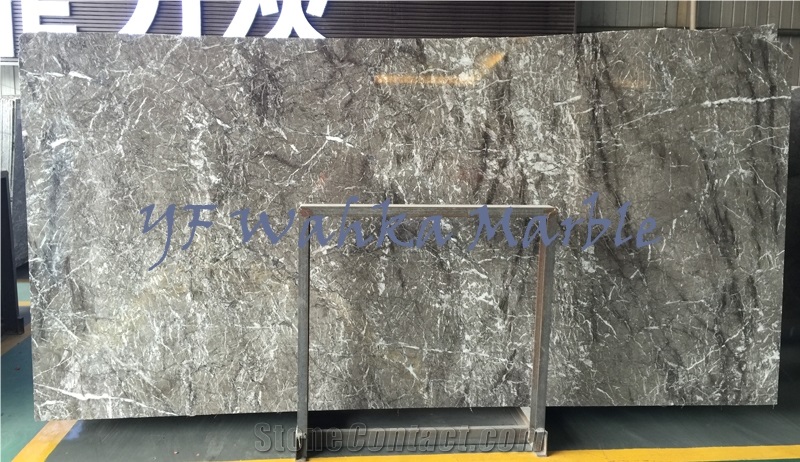 Natural Gery Marble Gray Lido Taffry Marble Tile Slab for Interior Decaration