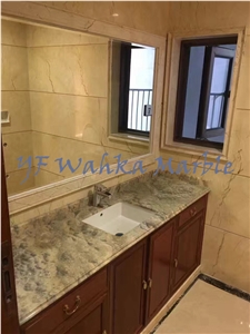 Natural Stone Reception Counter Ink Grey Onyx Top Stone Surface