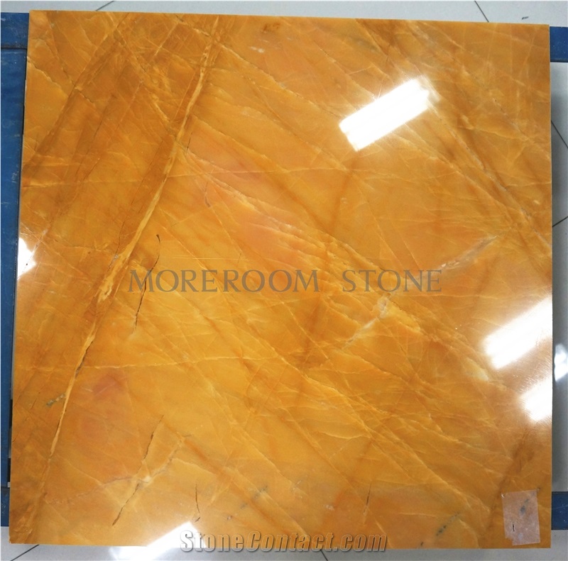 Natural Floor Stone Yellow Honey Onyx Slab and Tile