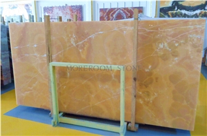 Natural Floor Stone Yellow Honey Onyx Slab and Tile