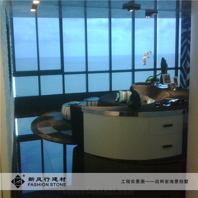 Super Black Micro-Crystal Porcelain Tiles/White Composite Crystallized Tile, Crystallized Stone Tiles, Interior&Building,Ceramic Tiles,Artificial Stone Panels for Walling,Flooring,Made in China