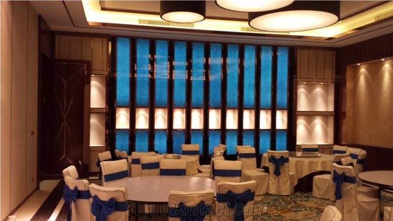 Techno Glass/Decorative Mixed Color Laminated Glass Jade Glass Bar Countertops/Tabletops