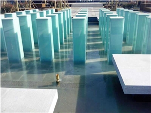 Techno Glass/Decorative Mixed Green Onyx Laminated Glass Jade Glass Bathroom Countertops/Bathroom Vanity Tops
