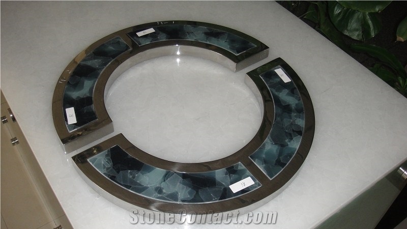 Techno Glass/Decorative Mixed Laminated Glass Jade Glass Tile for Wall