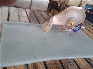 Techno Glass/Decorative White Mixed Onyx Laminated Glass Jade Glass Slabs