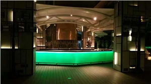 Techno Glass/ Jade Translucent Glass for Reception Tops/Display Desk/Tabletops