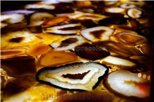 Agate Stone Slabs & Tiles/Semi-Precious Stone Interior Flooring/Red Agate Transmittance Stone Blackground Wall/Semi Precious Stone/Interior Decoration/Gemstone for Wall & Floor Covering Tile