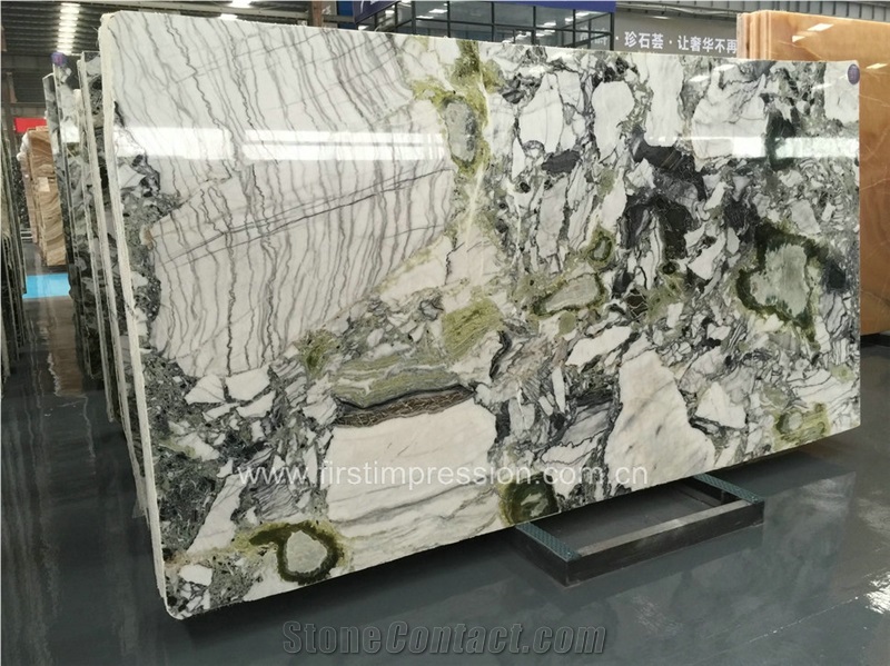 Best Price White Beauty Green Marble/Ice Connect Marble Block/Ice Green/China Green Marble/Green Marble Blocks/Nice Blocks/Ice Green Marble Block