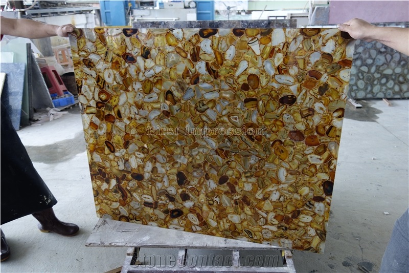 Best Price Yellow Agate Stone/Colorful Semi Precious Stone Panels/Luxury Semiprecious Stone Slabs&Tiles/Semi-Precious Stone for Wall Covering&Flooring/Interior Decoration/Cheap Gemstone Big Slabs