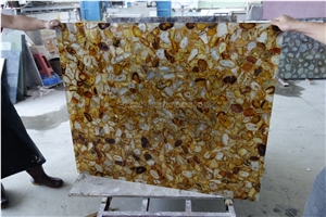 Best Price Yellow Agate Stone/Colorful Semi Precious Stone Panels/Luxury Semiprecious Stone Slabs&Tiles/Semi-Precious Stone for Wall Covering&Flooring/Interior Decoration/Cheap Gemstone Big Slabs