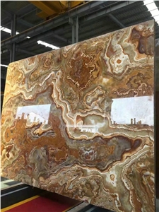 Best Price Yellow Onyx Slabs/Brown Onyx Slabs/Brown Onyx Tiles/Golden Brown Onyx/Golden Dragon Onyx Slabs & Tiles/China Yellow Onyx/China Yellow Honey Onyx Slabs/Chinese Honey Onyx Big Slabs